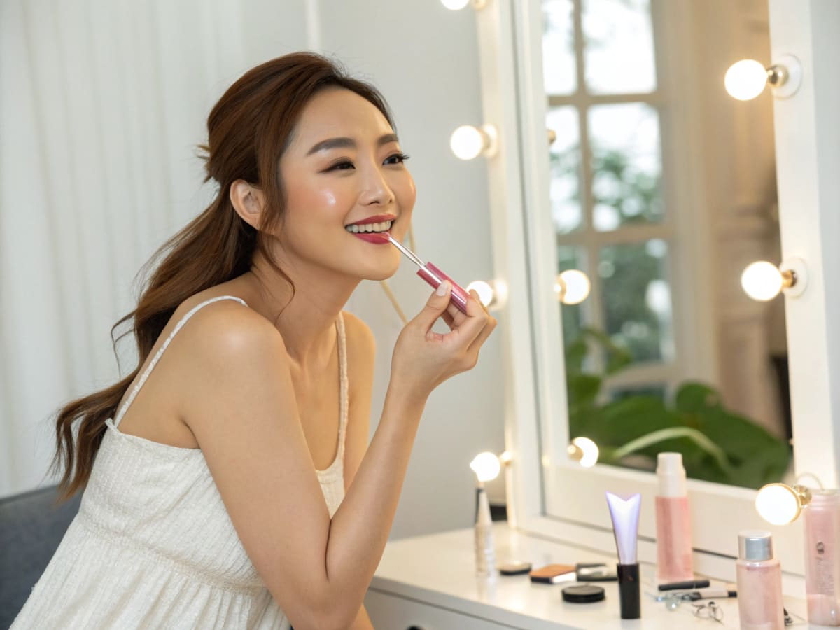 The charm of the ‘Cream Shell’ nude lip color chosen by beauty icons Kyoka and Winter this summer