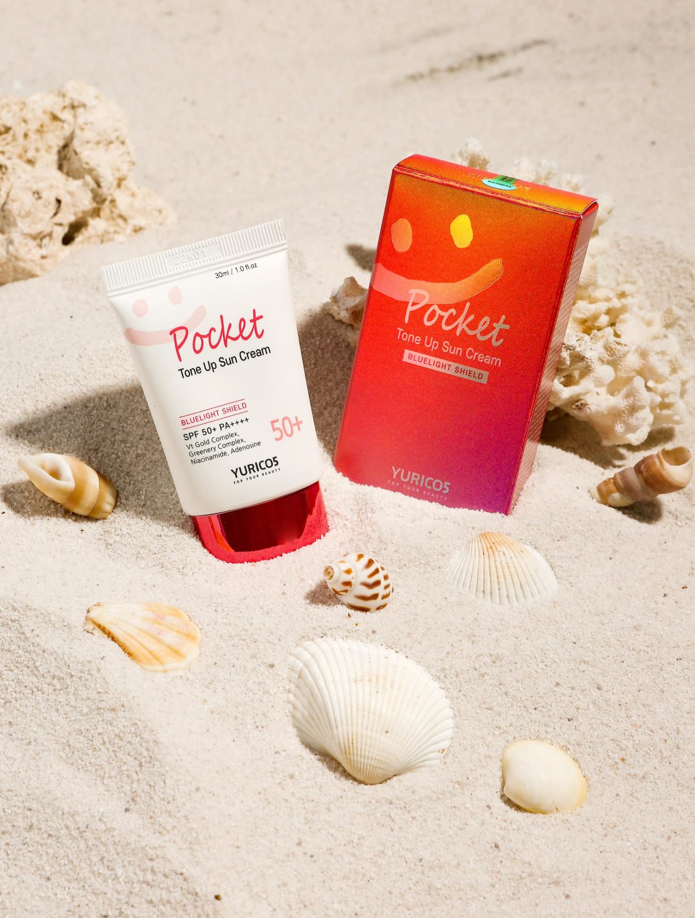 YURICO5 Pocket Tone-Up Sunscreen: From Portability to Blue Light-UV-Tone Up, All-in-One Care