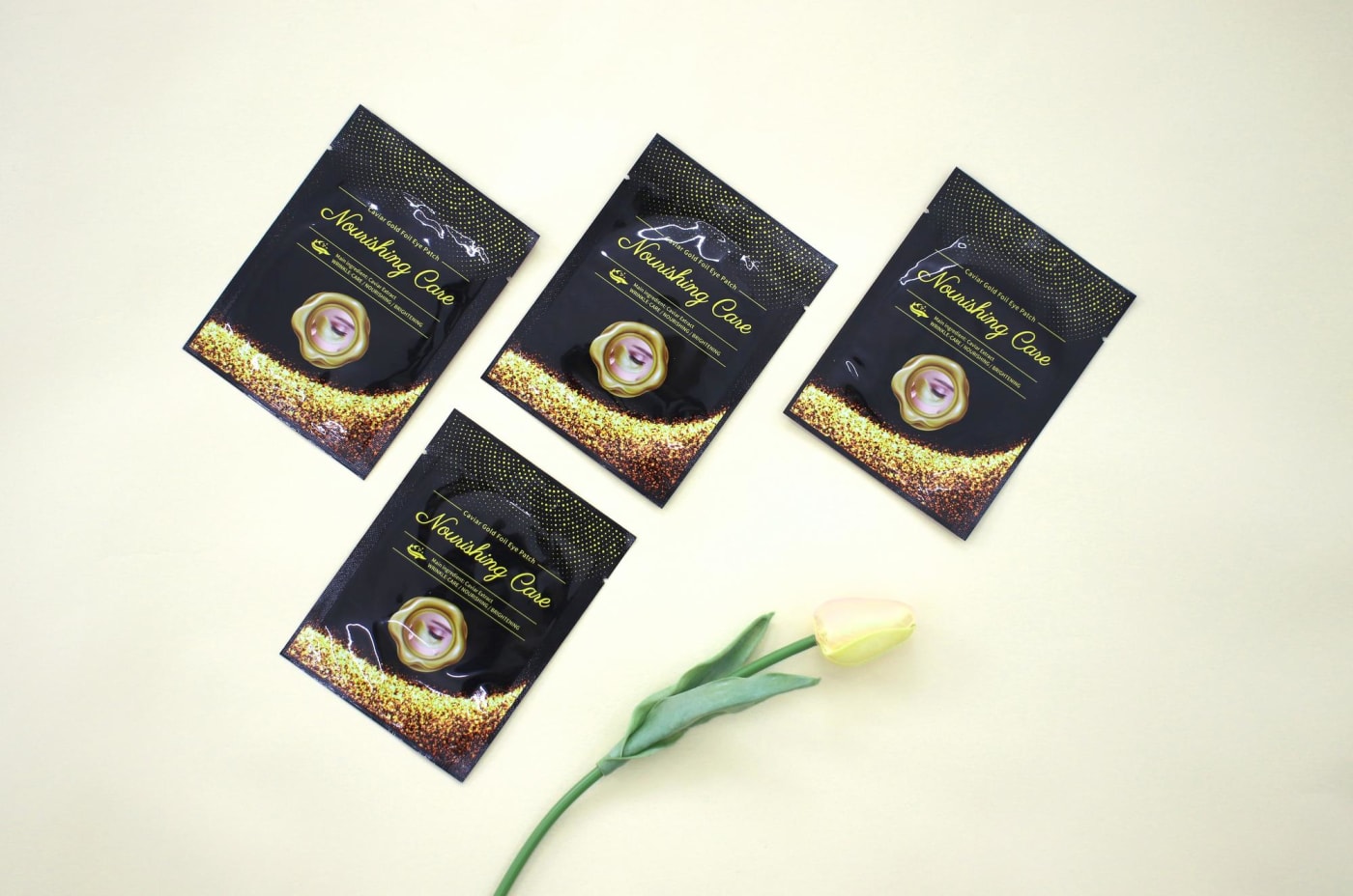 YURICO5 Gold Foil Eye Patch, Firm Adherence for Eye Area Brightening and Anti-aging Care