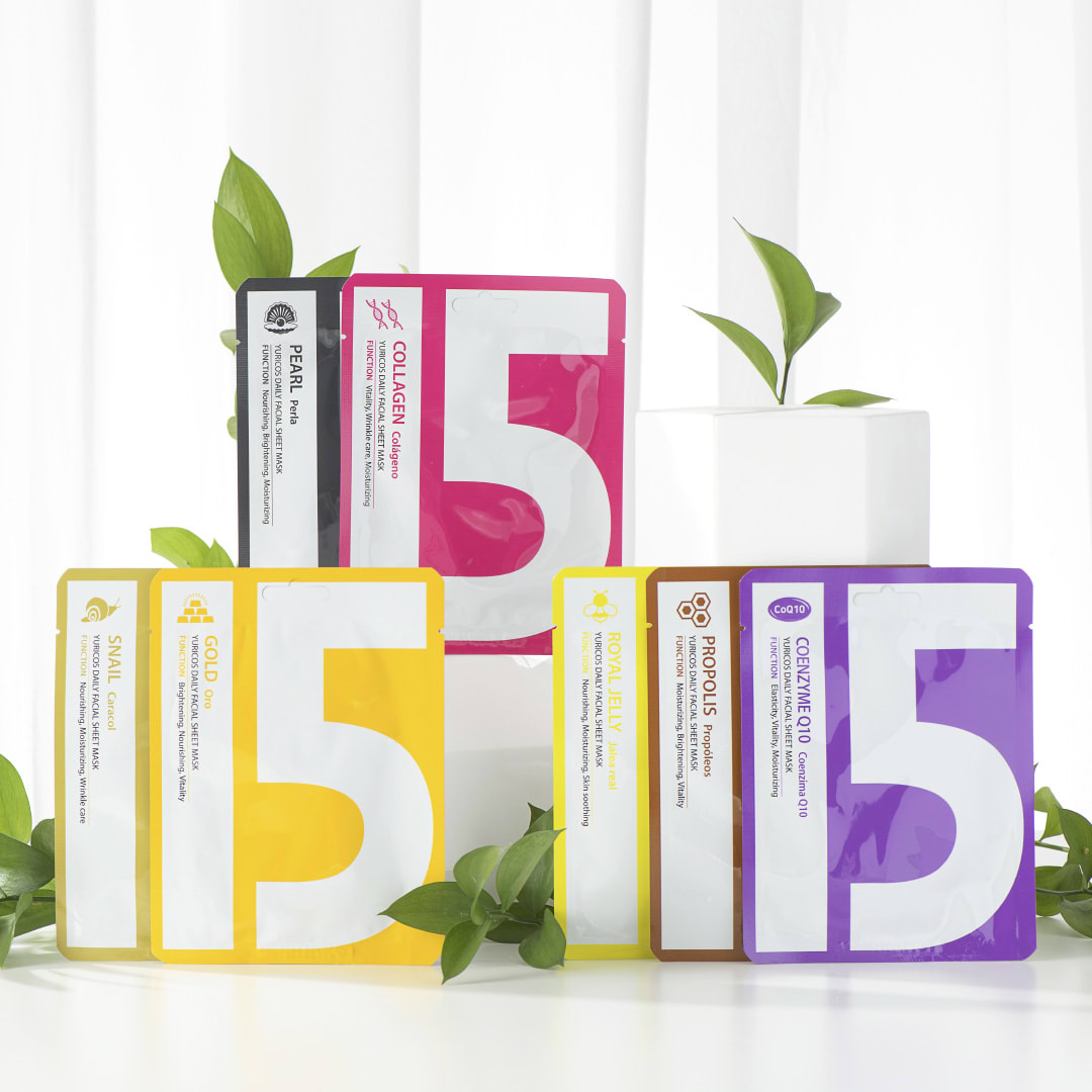 YURICO5 Daily 15 Mask Pack: Achieve Radiant Skin Daily with 15 Tailored Care Options