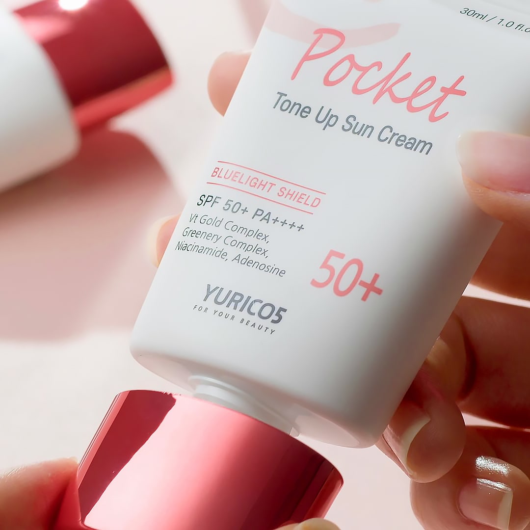 Complete Clear Radiant Skin with YURICO5 Basic Care While Cutting Foundation Use in Half